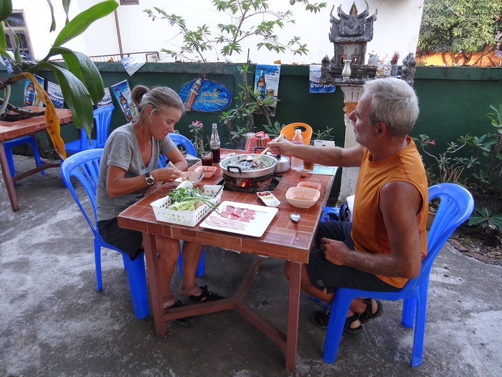 Tatarenhut-Essen in  Thakek - Laos